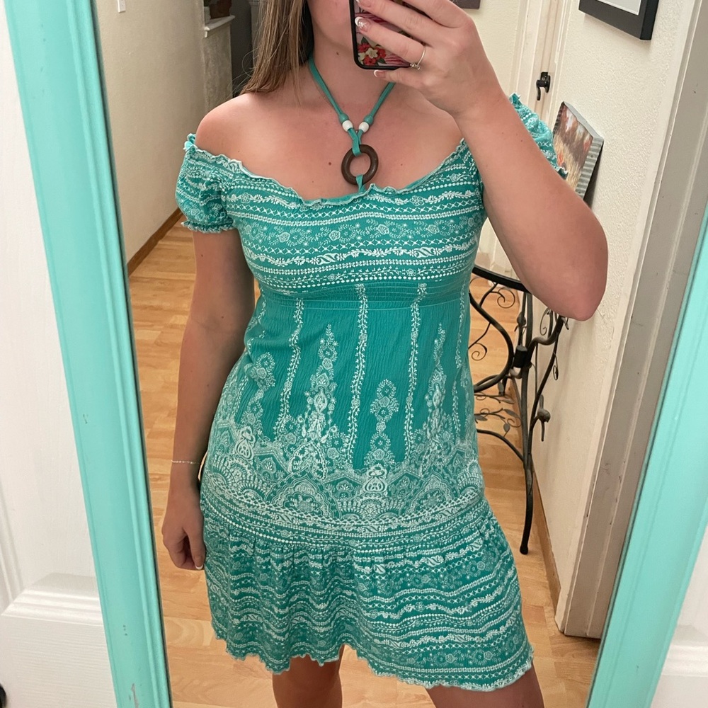 Teal dress